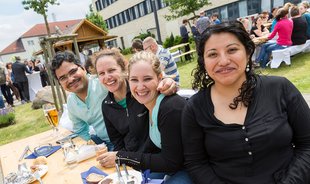 4 ausländische Nachwuchsforscher bei der Jubiläumsfeier