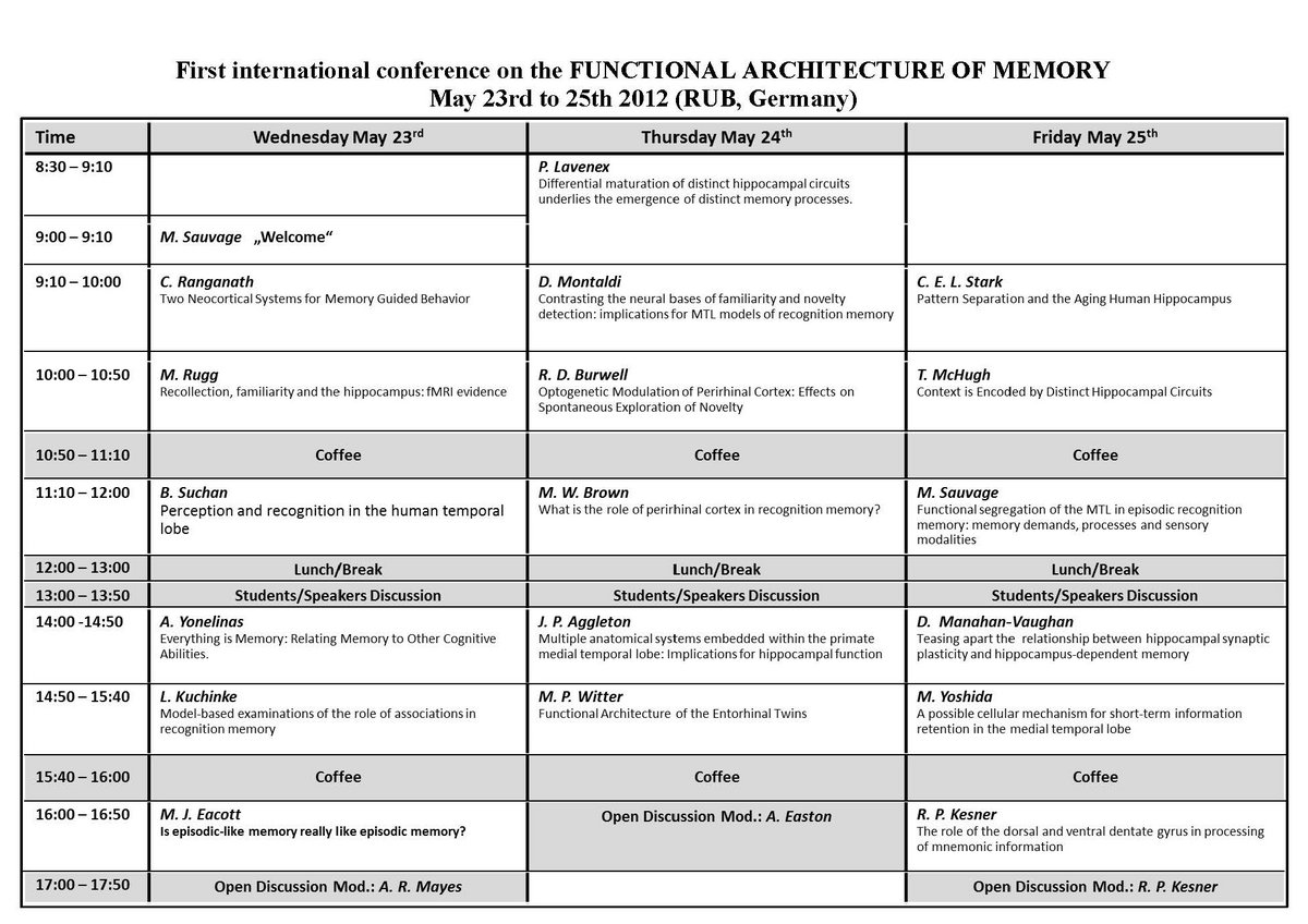 FAM Programm 2012