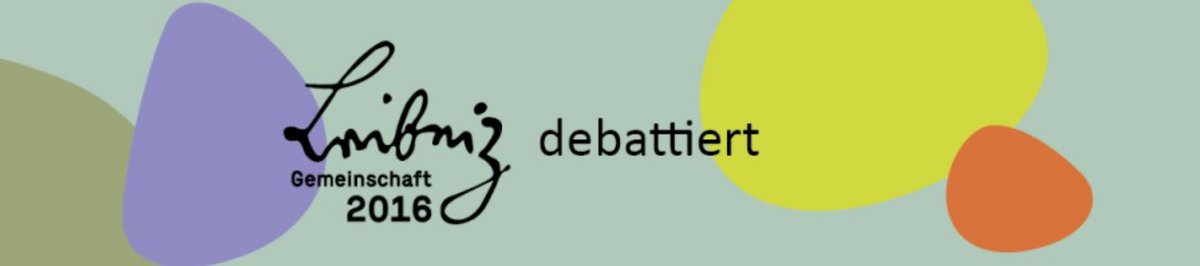 Banner "Leibniz debattiert" von der Leibniz-Gemeinschaft