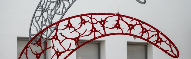 Mobile im Atrium des Leibniz-Institut für Neurobiologie