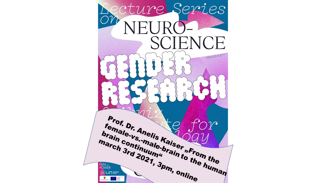 Poster zu Vortrag der Gender Research Reihe